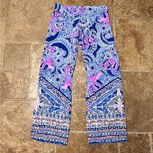 Lilly Pulitzer Blue and Pink Women’s Size Medium Pants